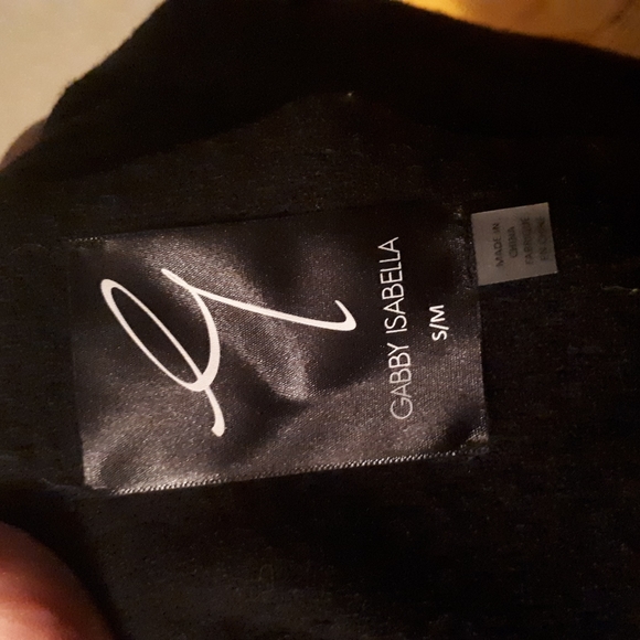 GabbyIsabella Boiled wool cardigan. Size small/med - Picture 4 of 6